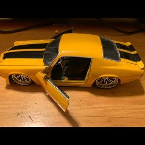 Yellow and black big time collectible muscle car
